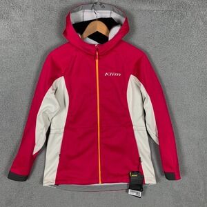 KLIM Evolution Hoodie Jacket Womens Large L Pink Shell Zip Fleece Lined NWT $150